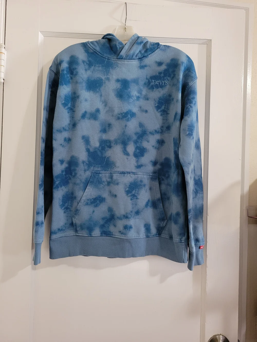 Levi's Boys Blue Tie-Dye Hoodie Sweatshirt Size XL